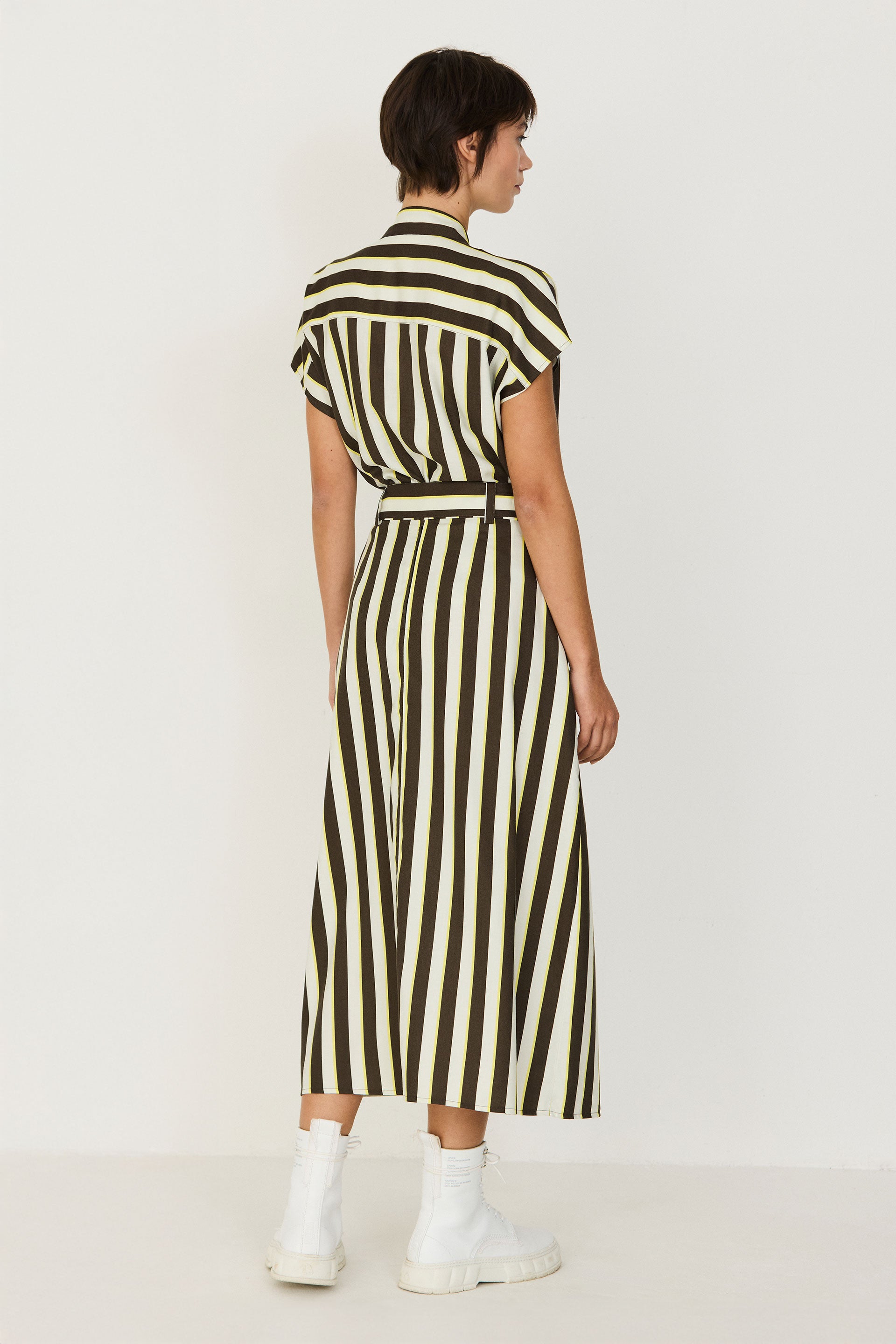 SKFK Clothing Cotton Viscose Blend Udane Skirt in Stripes – Terra