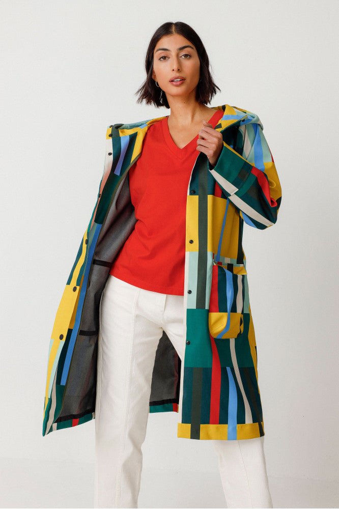 SKFK Euria Raincoat Jacket in Multicolor