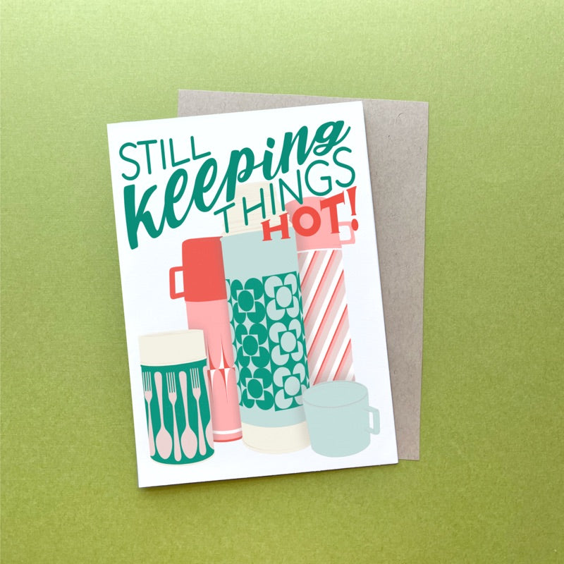 Sage and Virgo Greeting Card - Still Keeping Things Hot Valentine's Day Love Friendship Card