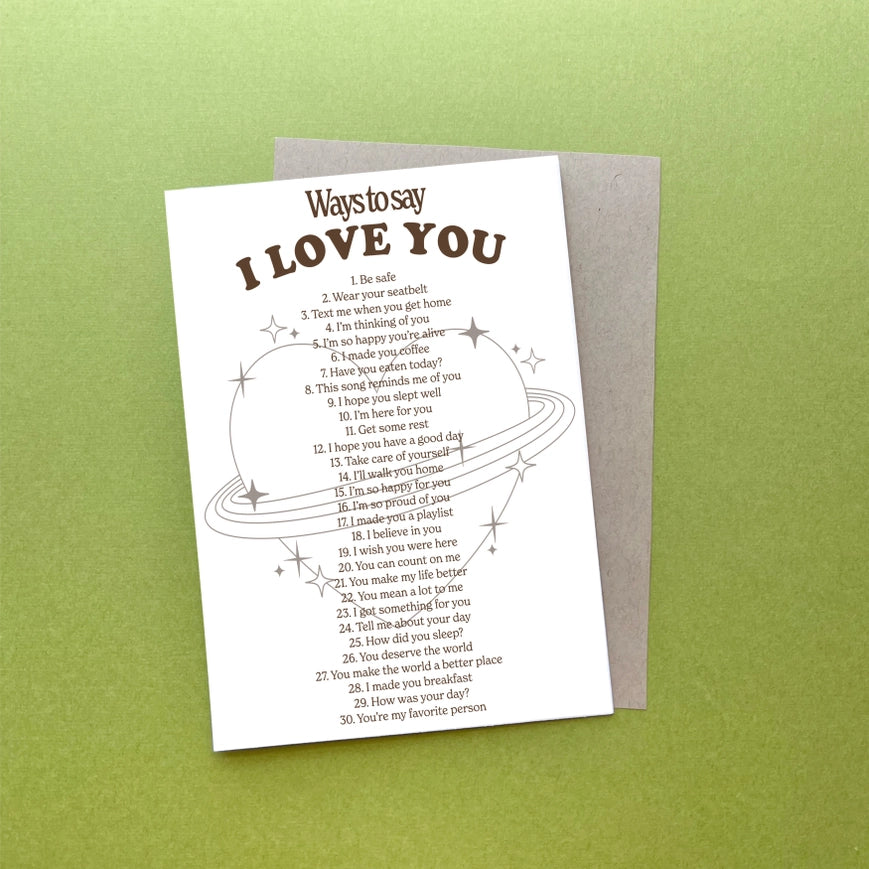 Sage and Virgo Greeting Card - Ways to Say 'I Love You' Valentine's Day Love Friendship Card