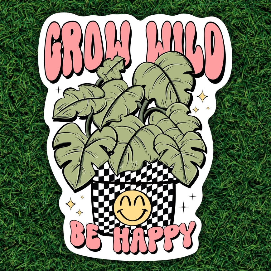 Sage and Virgo Sticker - Grow Wild, Be Happy