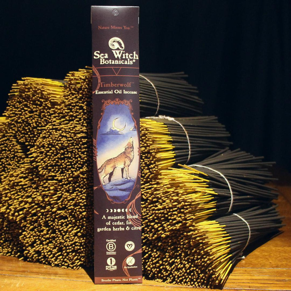 Sea Witch Botanicals Premium Natural Incense Sticks - Timberwolf