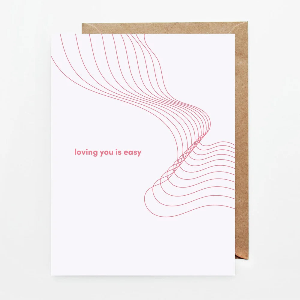 Slow North Greeting Card Loving You Is Easy