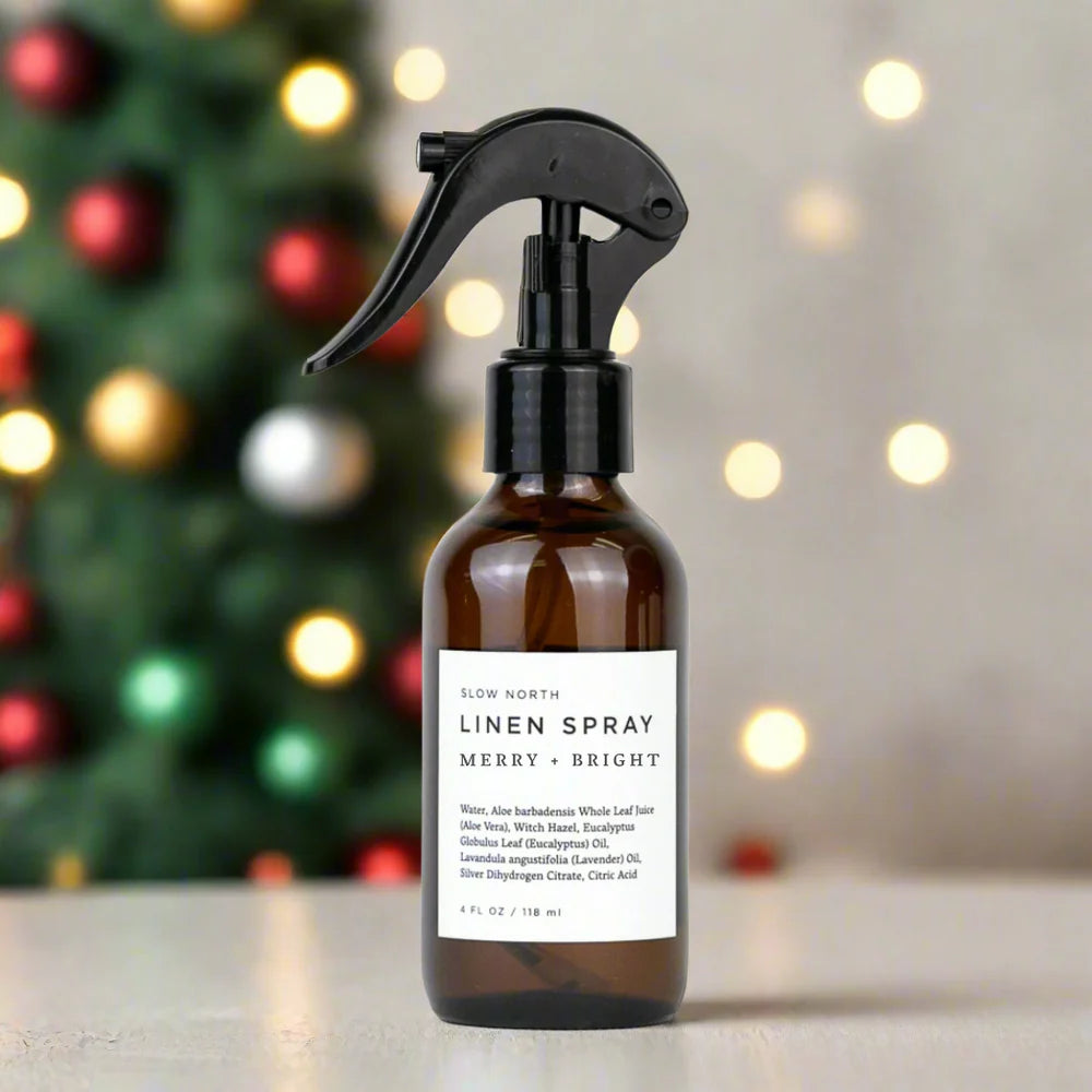 Slow North Merry & Bright HOLIDAY Linen Spray