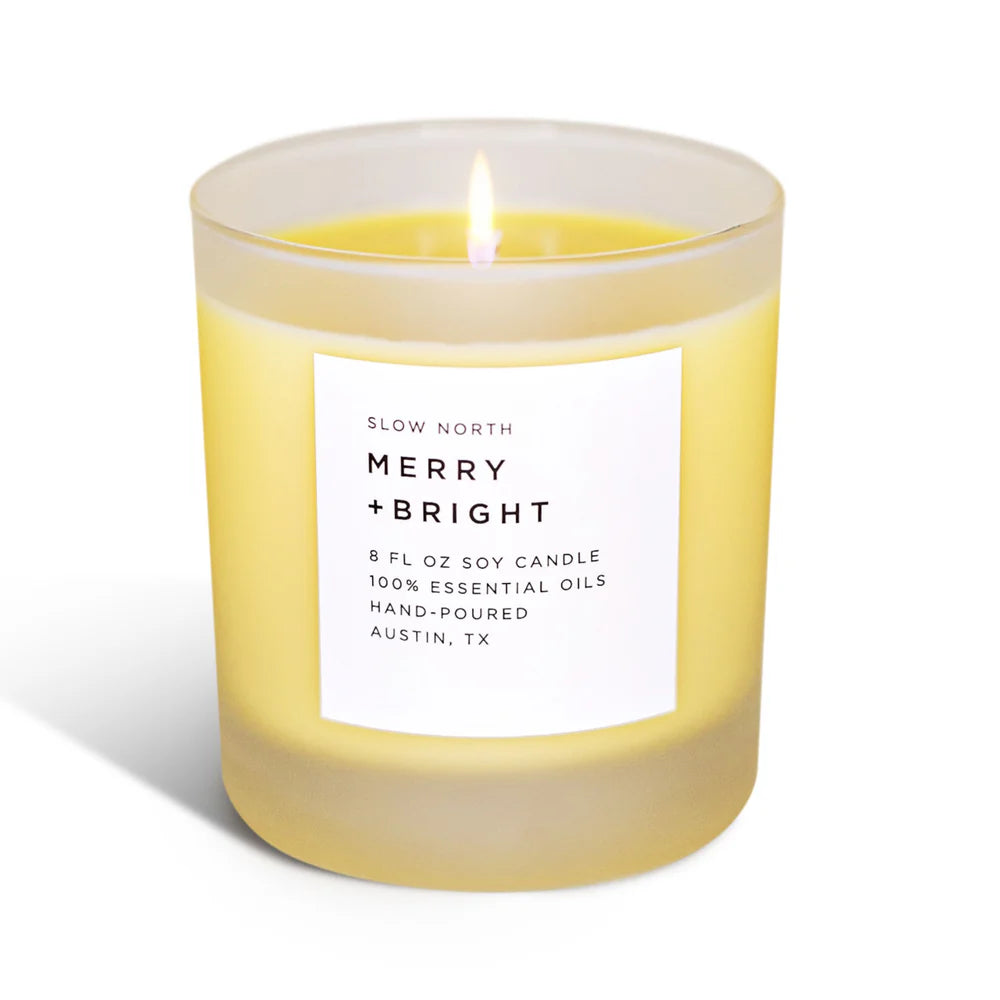 Slow North Merry & Bright HOLIDAY Tumber Candle