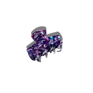 Solar Eclipse Eco-Friendly Handpainted Classic Hair Claw Clip in Purple Multicolored