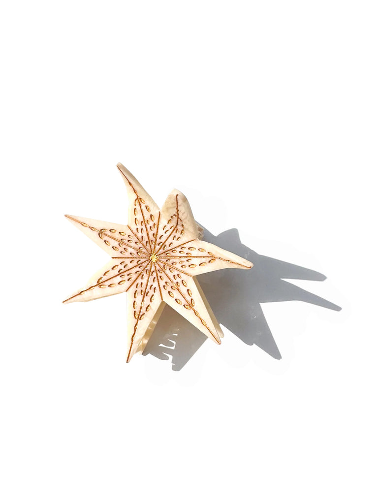 Solar Eclipse Eco-Friendly Handpainted Star Lantern Acetate Claw Hair Clip