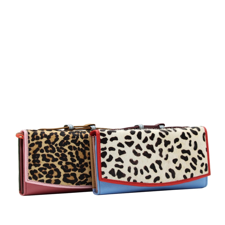 Soruka Smart Print Upcycled Scrap Leather Wallet