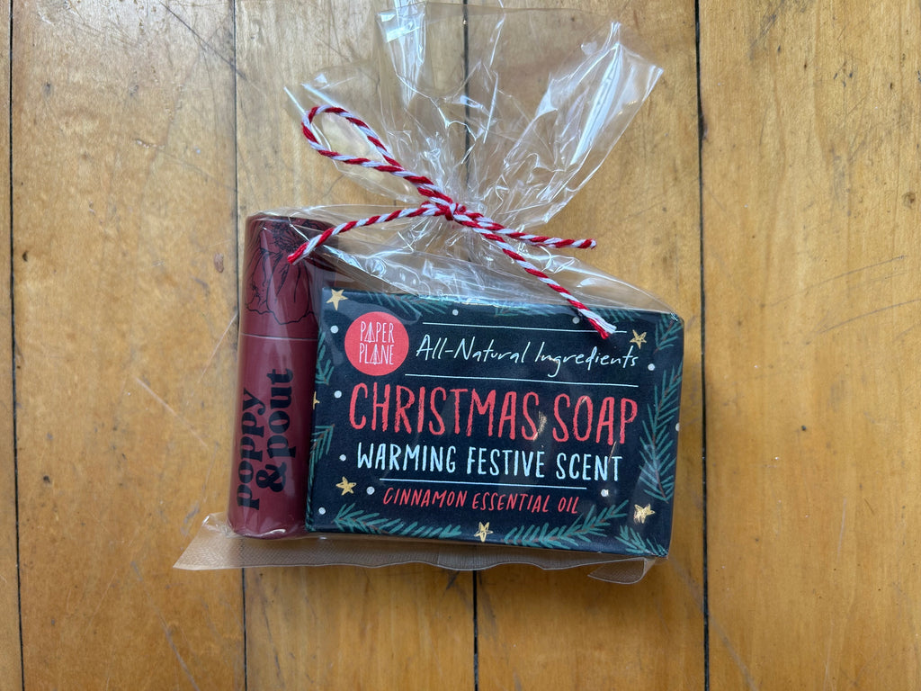 Suds & Kisses Gift Set - Cinnamint and Christmas Soap