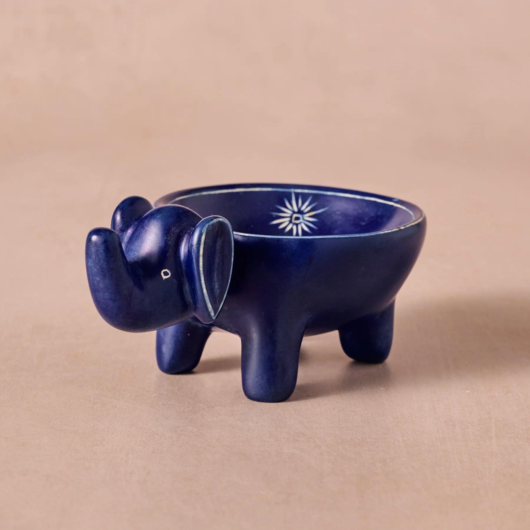 Ten Thousand Villages Handcarved Soapstone Beba Elephant Trinket