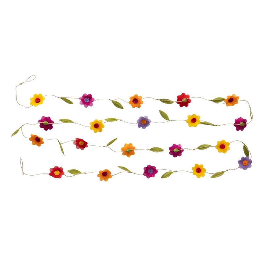 Ten Thousand Villages Handcrafted Forever Flower - Long Silk Paper Flower Garland