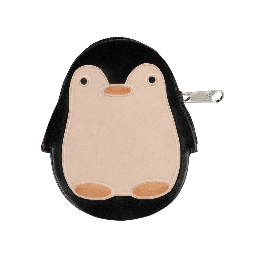 Ten Thousand Villages Leather Penguino Leather Coin Purse