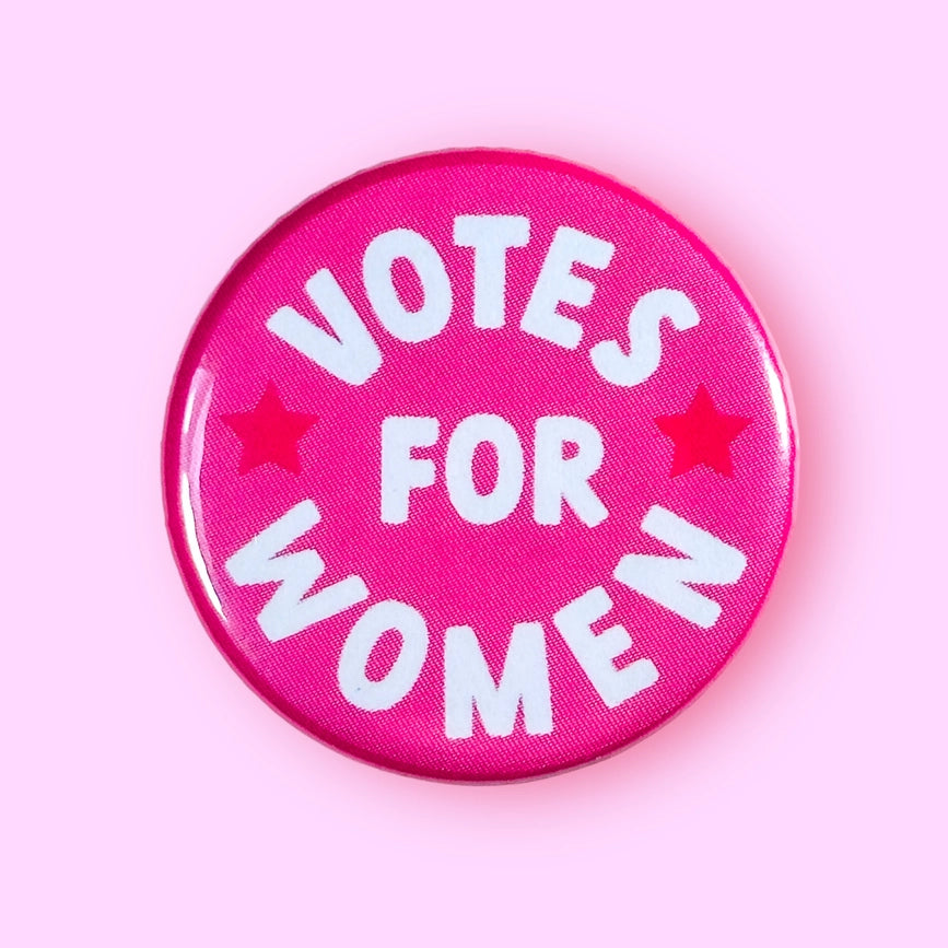 The Hissin' Kitten Button VOTES FOR WOMEN