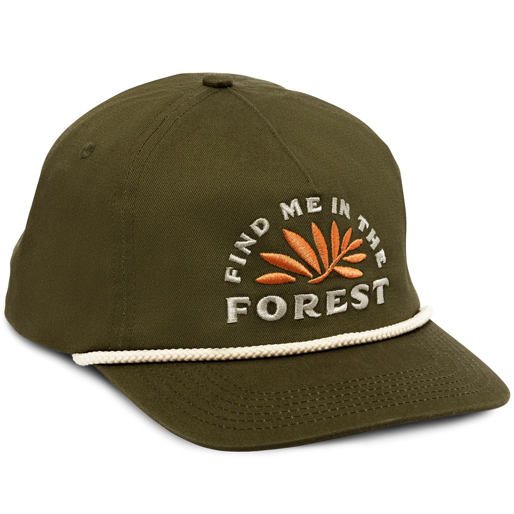 The Landmark Project Find Me In The Forest 5-Panel Hat - Hemlock