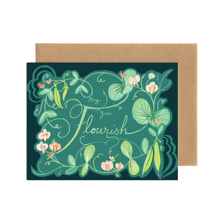 Tiny & Snail May You Flourish Thinking Of You Encouragement Card