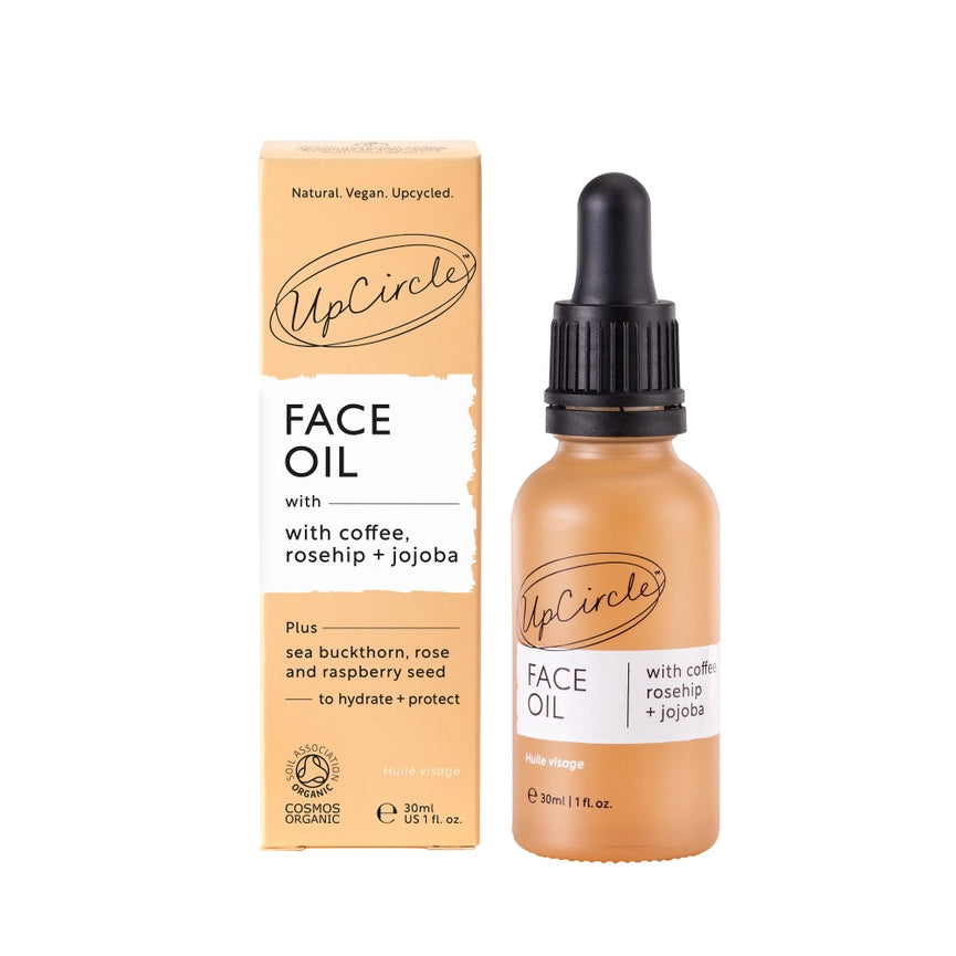 UpCircle Organic Face Oil with Coffee, Rosehip & Jojoba - Formerly Face Serum