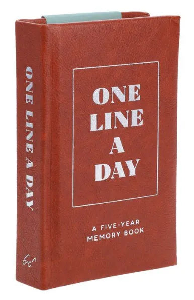 Vegan Leather One Line a Day: A Five-Year Memory Book Mindfulness Journal