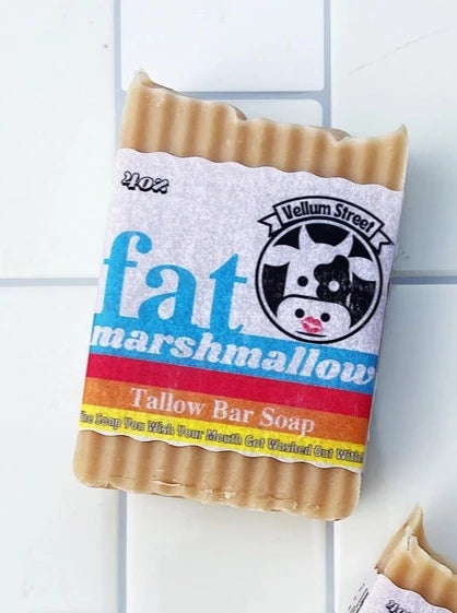 Vellum Street Fat Marshmallow Nourishing Tallow Bar Soap 4oz
