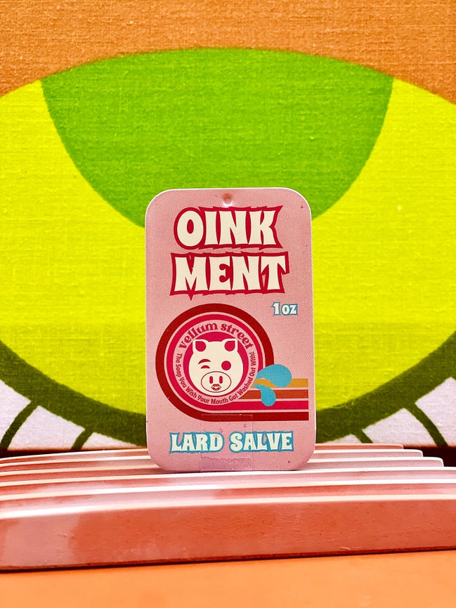 Vellum Street Oink Ment Lard Salve Tin 1oz