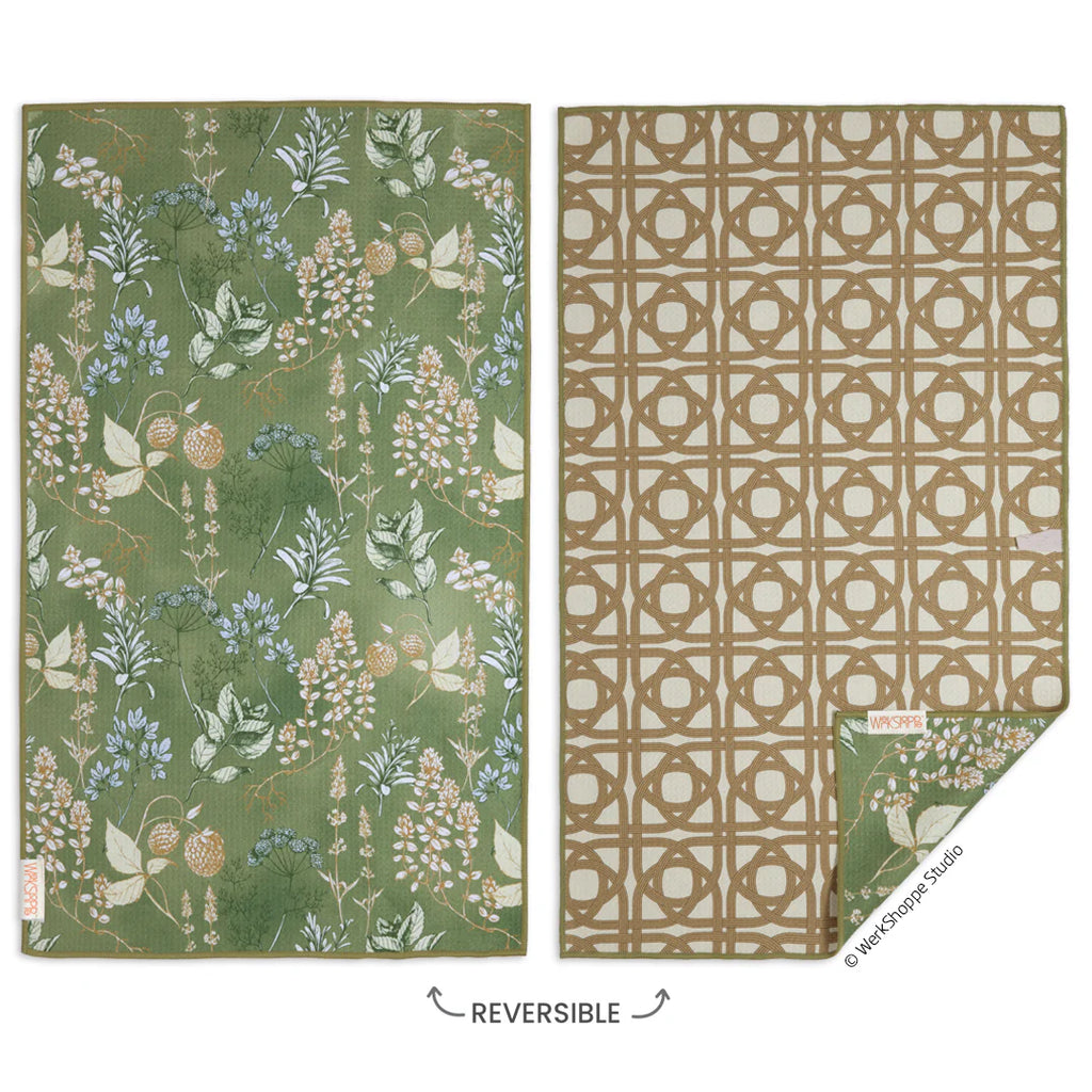 WerkShoppe Herbs Garden Christmas Microfiber Kitchen Towel