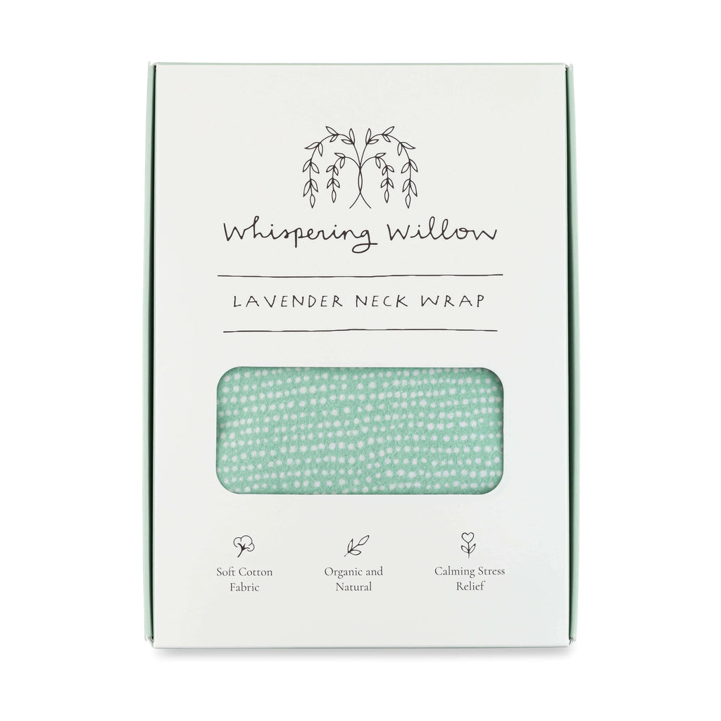 Whispering Willow Muscle Therapy Relaxation Lavender and Flax Seed Neck Wrap - Cool Mint