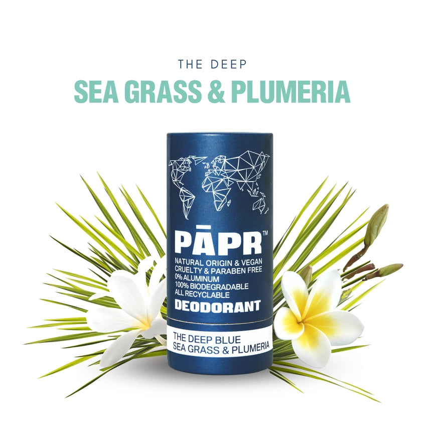 Zero Waste Deodorant Stick - The Deep Seagrass & Plumeria