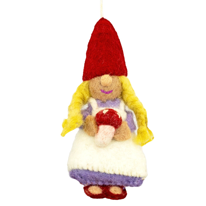 dZi Handmade Fair Trade Handcrafted Ornament - Forest Gnomette