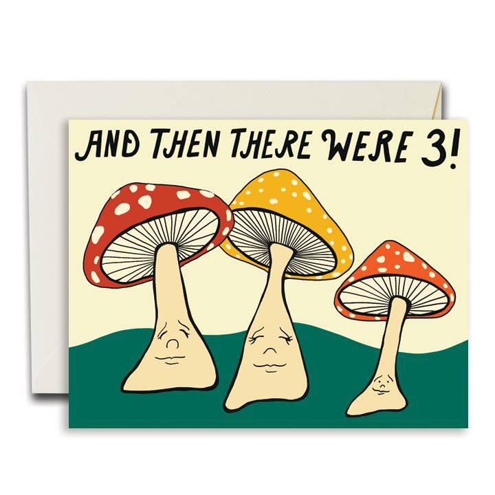 The Rainbow Vision Card - Mushroom Family New Baby