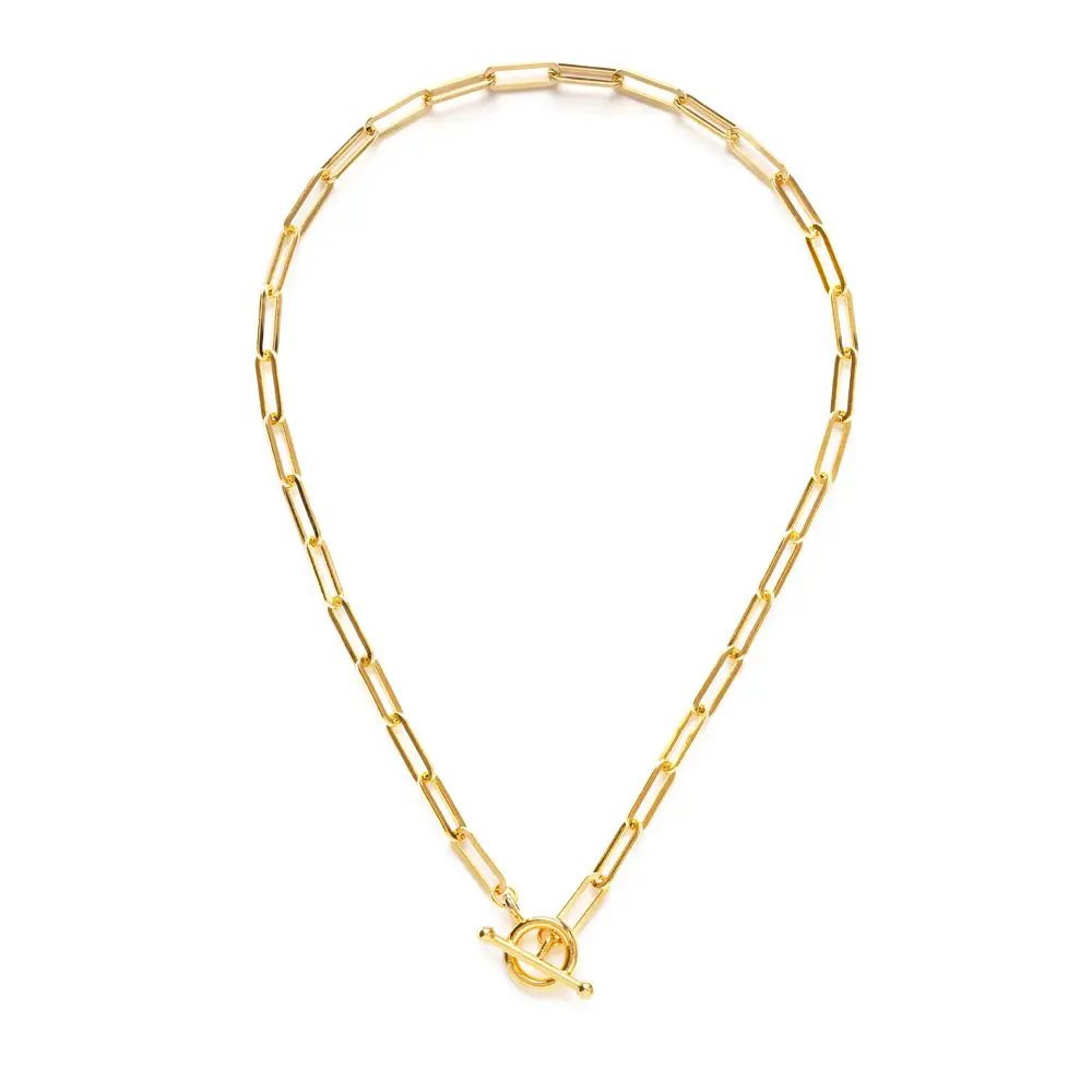 Amano Studio Roxy Paperclip Gold Necklace