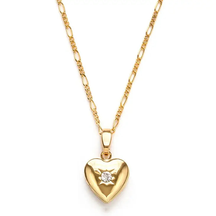 Amano Studio Jewelry Gold Small Heart Locket Necklace