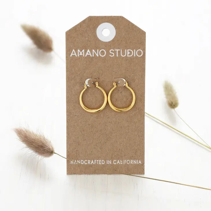 Amano Studio Jewelry Gold Small Maria Hoop Earrings