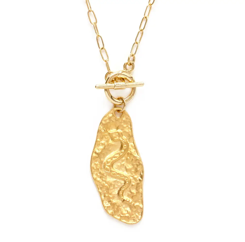 Amano Studio Jewelry Serpent Artifact Necklace - Statement Necklace