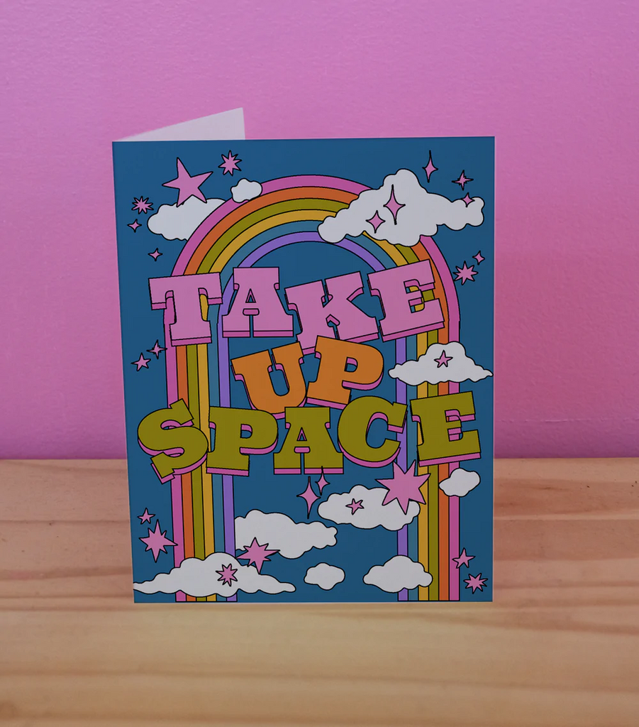Ash + Chess Greeting Card  - Take Up Space Artist Ashley Molesso