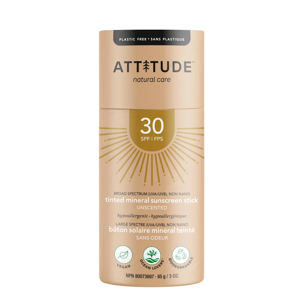 Attitude Living Tinted Sunscreen Stick SPF30 Unscented