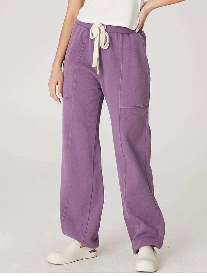 Back Beat Co. Recycled Cotton Adventure Joggers in Plum