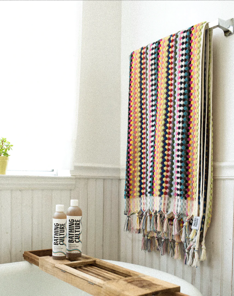 Bathing Culture Cosmic Rainbow Bath Towel Deadstock Turkish Cotton