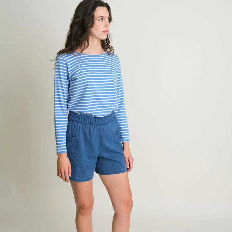 Bibico Daria Pull On Shorts in 100% Cotton Denim