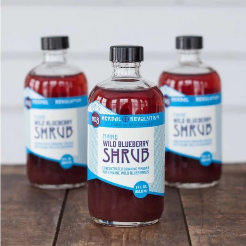 Herbal Revolution Wild Blueberry Shrub Concentrated Drinking Vinegar