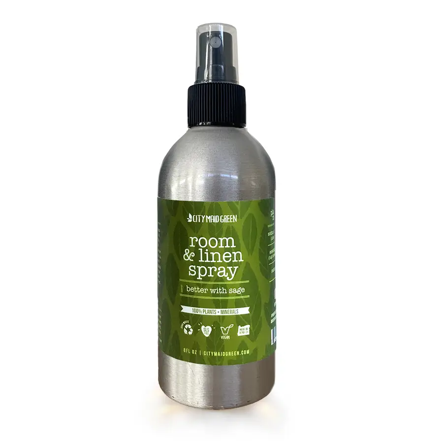 City Maid Green Plant Based Chemical Free Room & Linen Spray Better with Sage