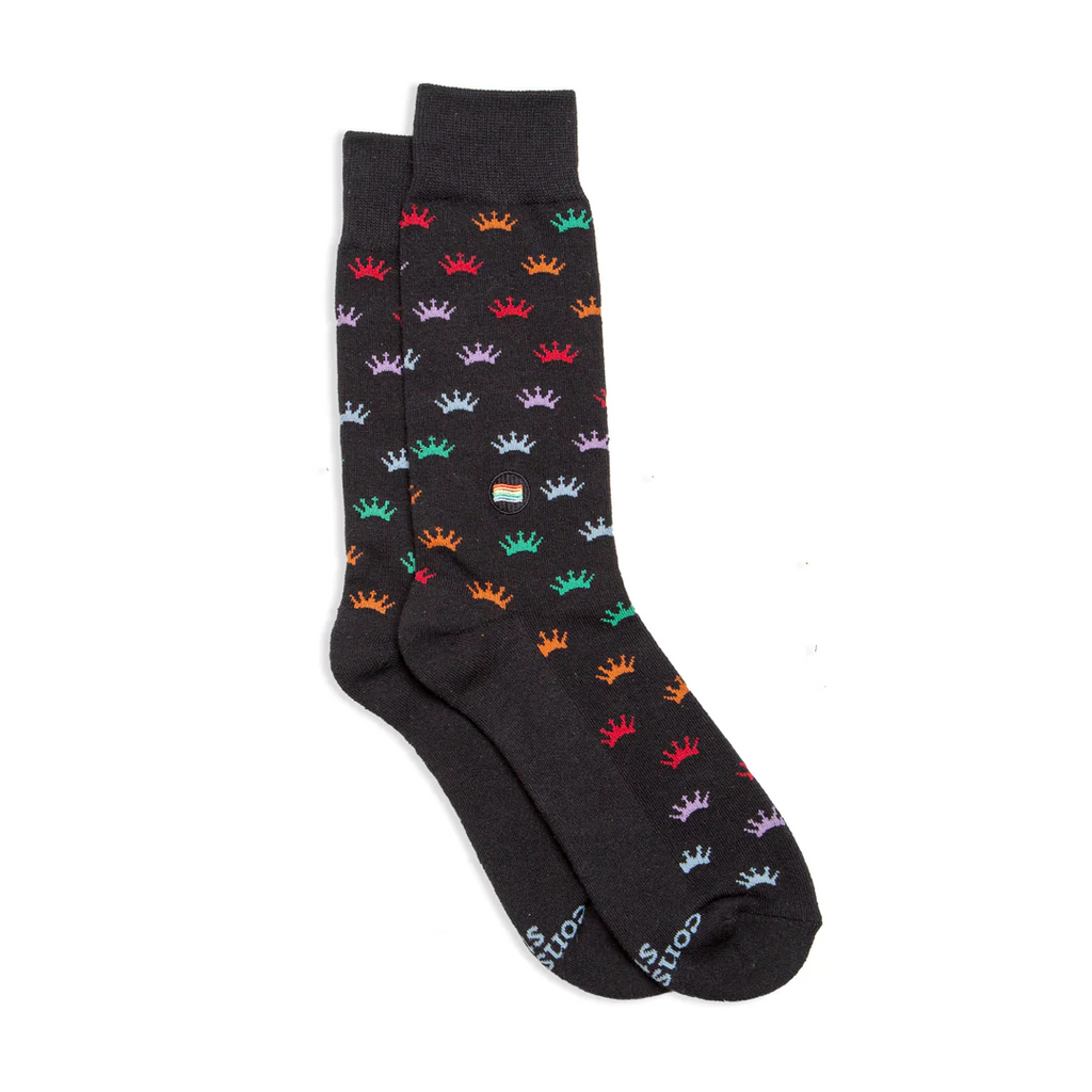 Conscious Step Organic Cotton Socks that Save LGBTQ Lives The Trevor Project - Crowns