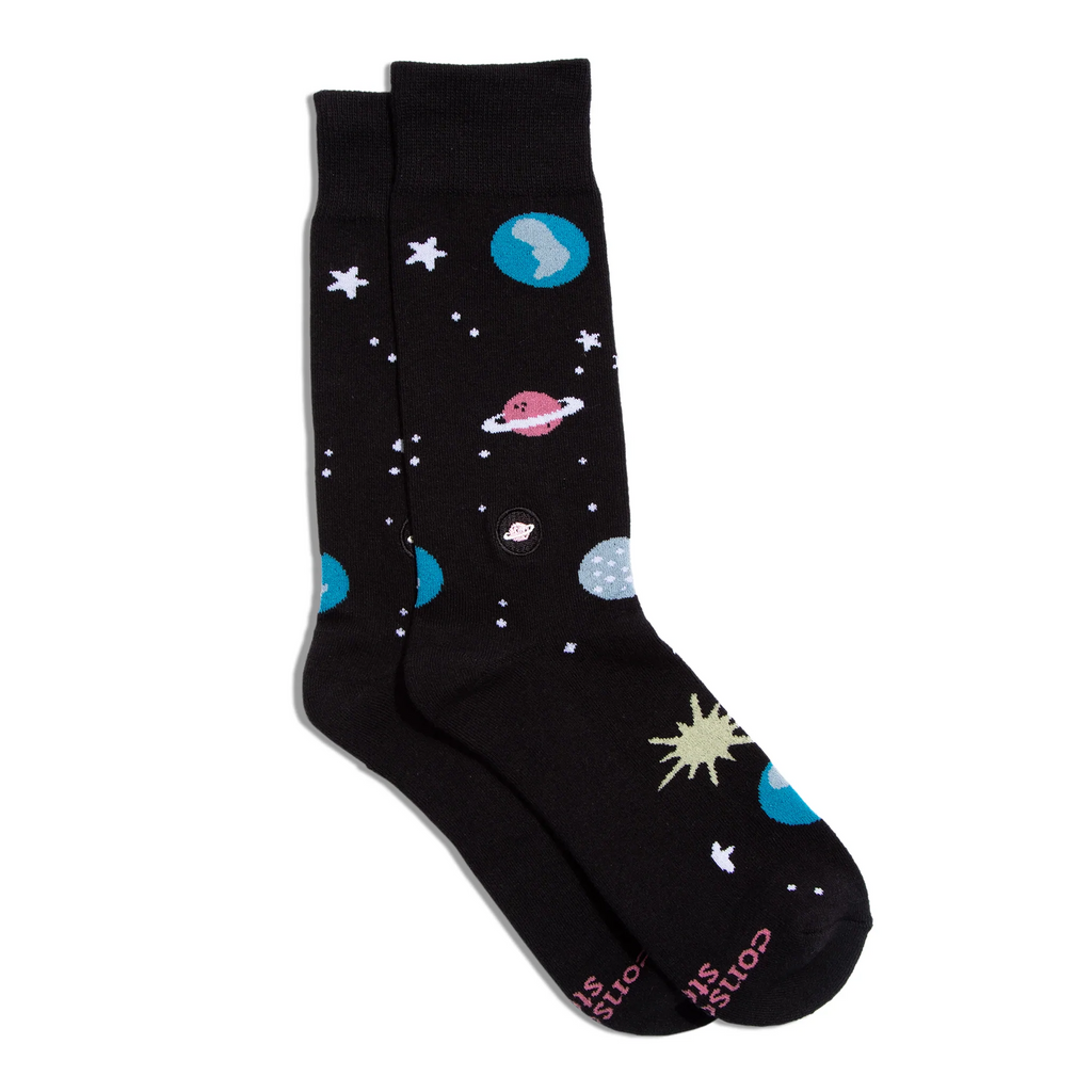 Conscious Step Organic Cotton Socks that Support Space Exploration Planetary Society - Galaxy