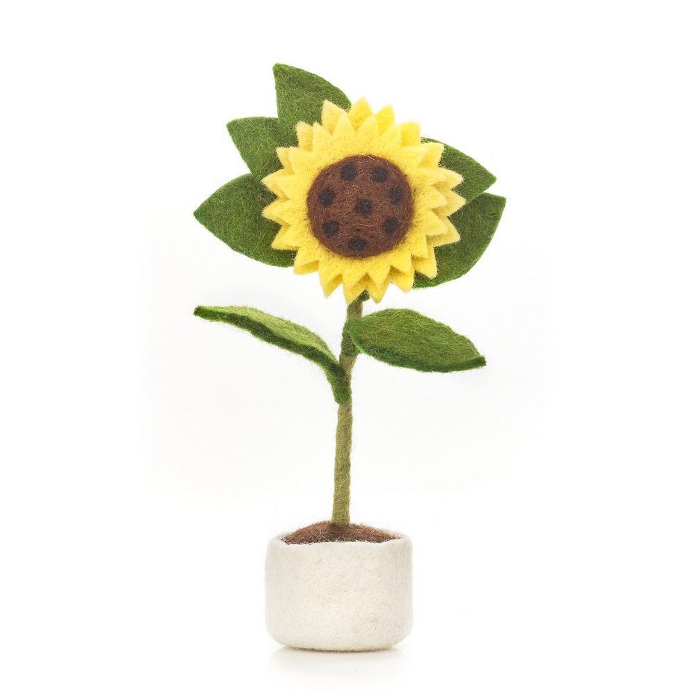 Felt So Good Handmade Biodegradeable Felt Sunny Sunflower Plant