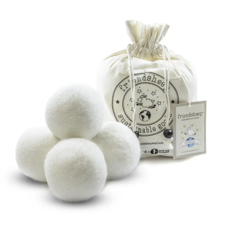 Friendsheep Fair Trade Handmade Reusable Eco Wool Dryer Balls