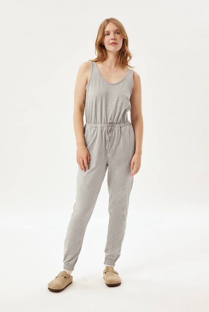 Girlfriend Collective RESET Recycled Scoop Jumpsuit - Coyote