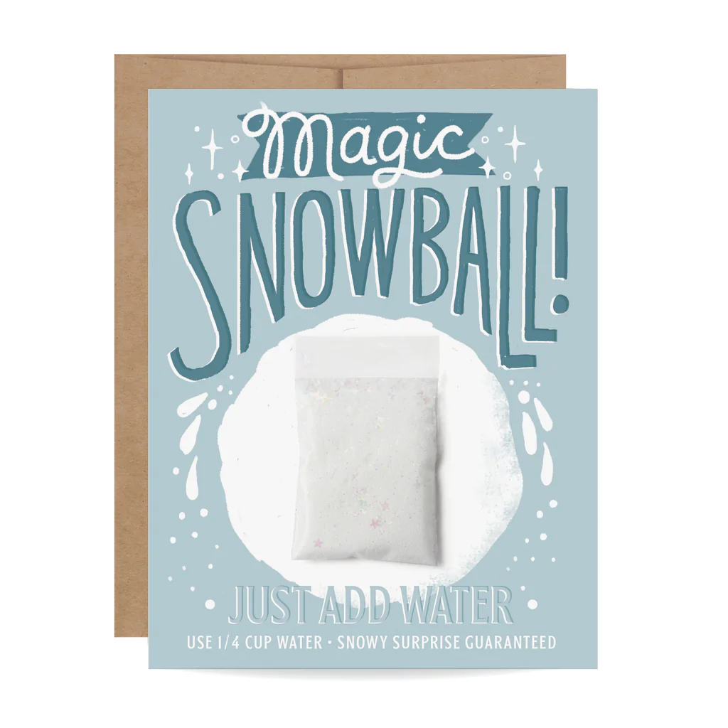 Inklings Paperie Greeting Card - Magic Snowball