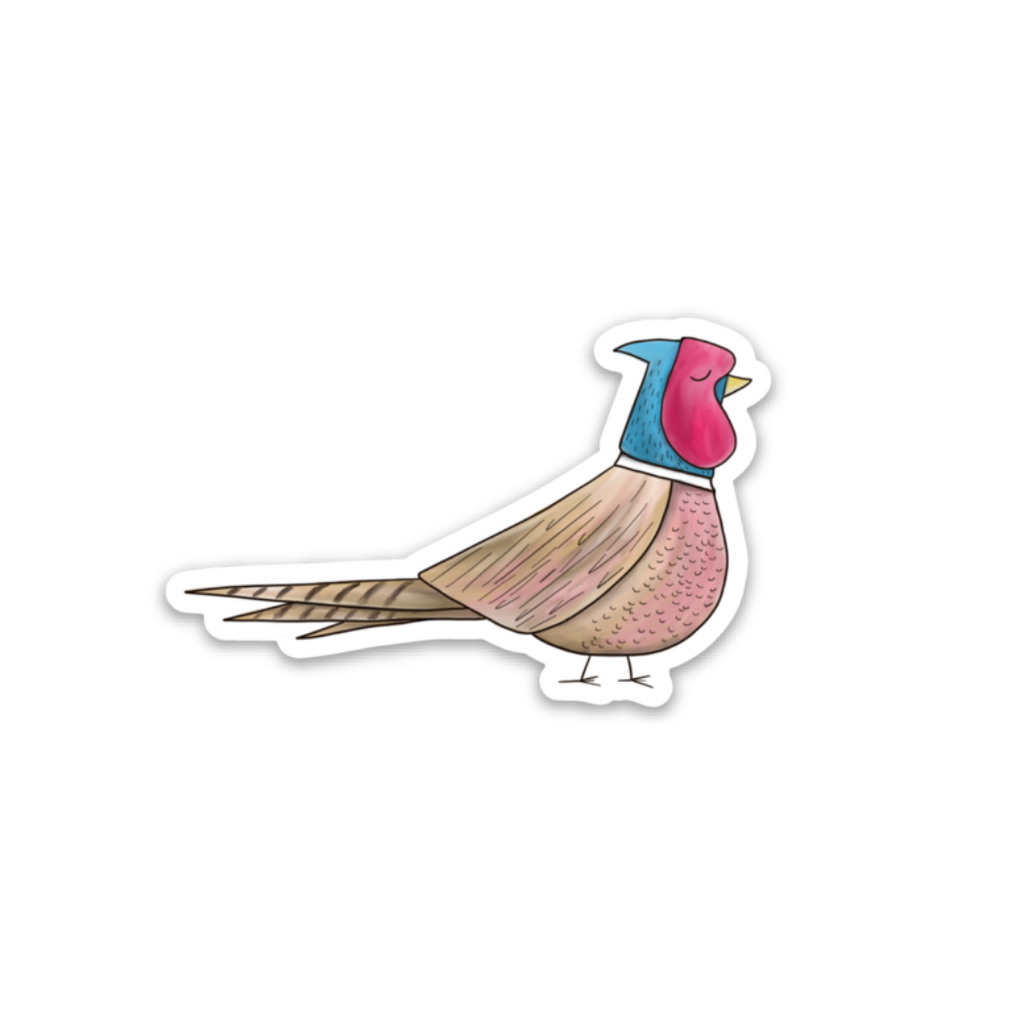 Kevin and Kaia Local Artwork Sticker - Pheasant