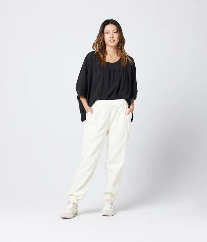 Known Supply GOTS Certified Organic Cotton Twill Lesley Pant in Stone
