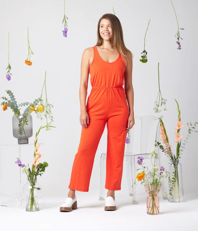 Known Supply Organic Cotton Saint Jumpsuit in Ginger