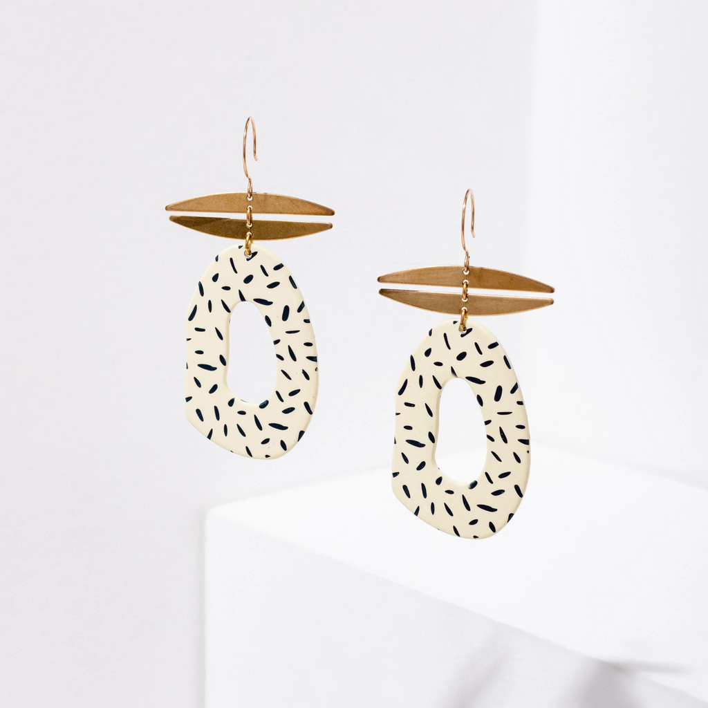 Larissa Loden Jewelry Pop Art Gold Idelle Earrings