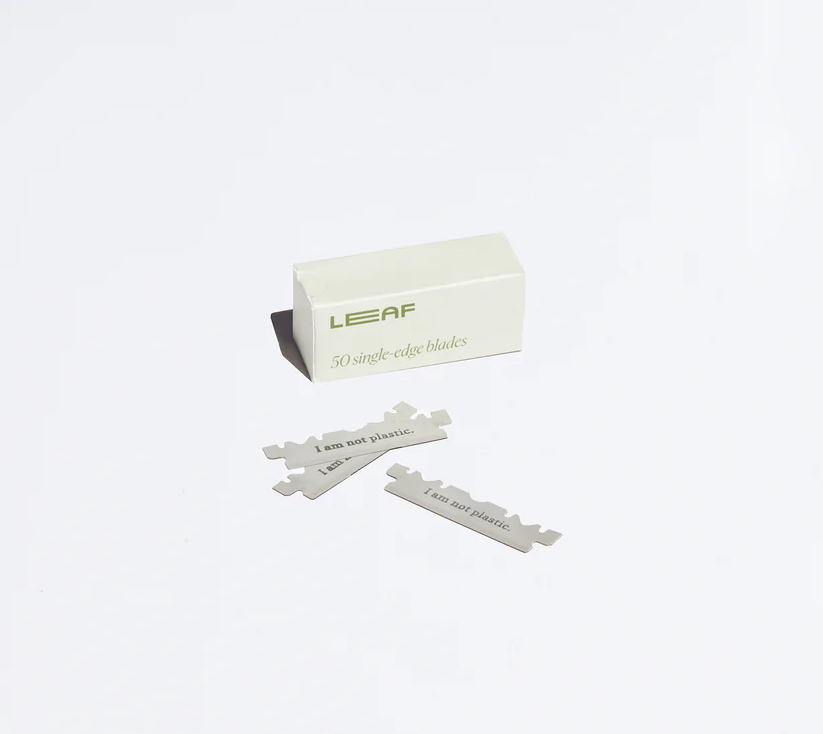 Leaf Shave 50 Single Edge Razor Blade Pack for Leaf or Twig Razor ...